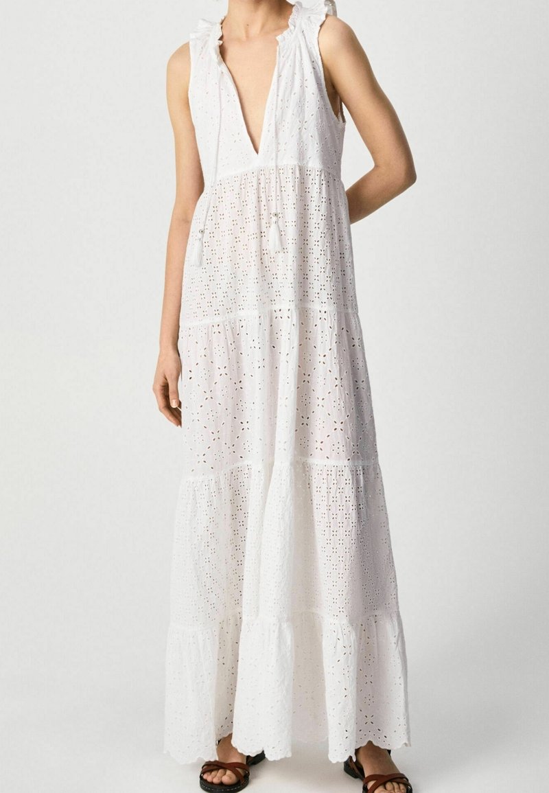 Pepe Jeans Maxiklänning - white