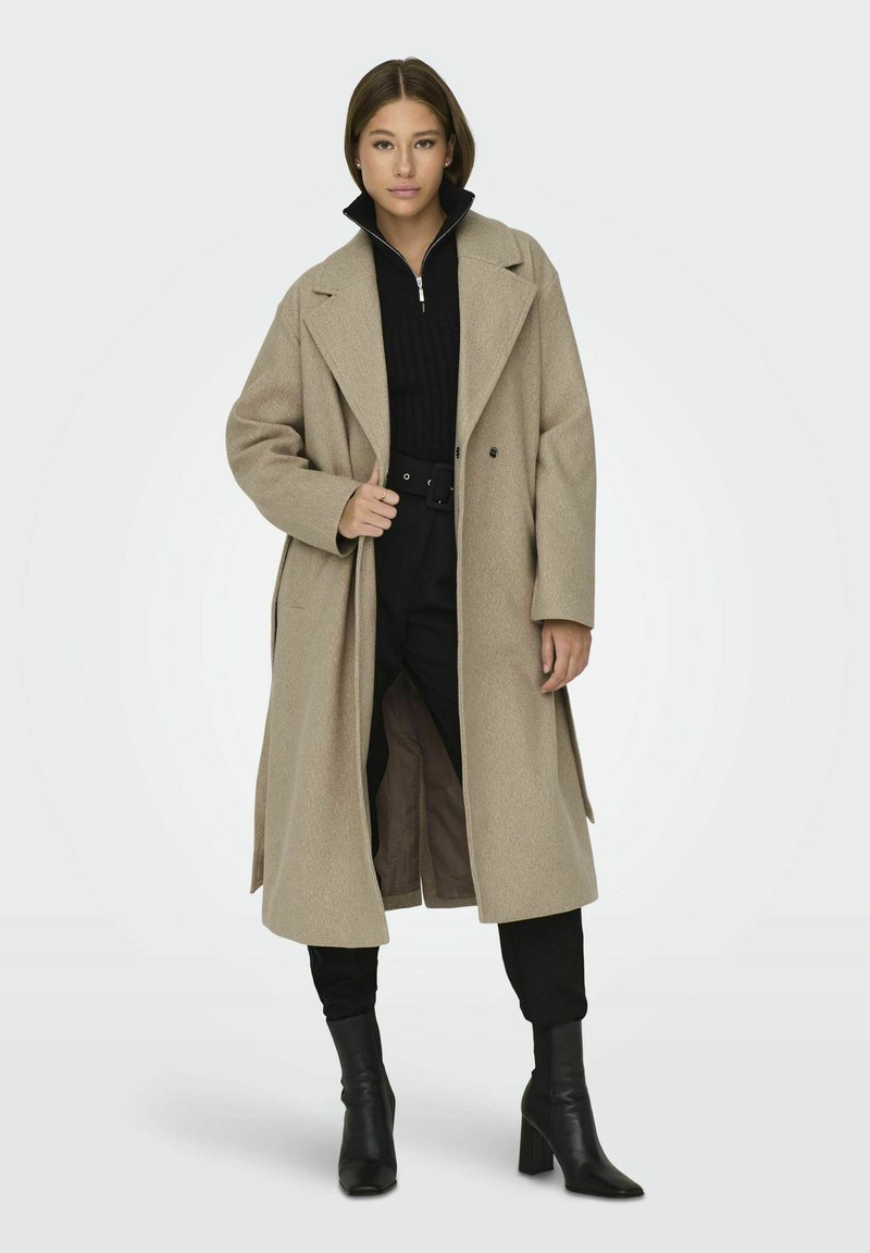 JDY Klassisk frakke - camel