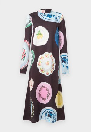 LONG SLEEVE MIDI DRESS - Nappali ruha - brown