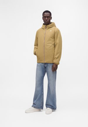 K-Way, JACK WARM DOUBLE UNISEX - Χειμωνιάτικο μπουφάν - beige khaki/blue depth