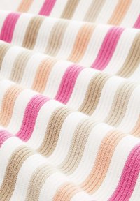 TOM TAILOR NEW OTTOMAN - Strickpullover - pink peach ottoman stripe