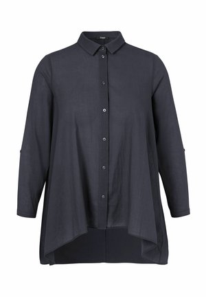 Button-down blouse - dunkelblau