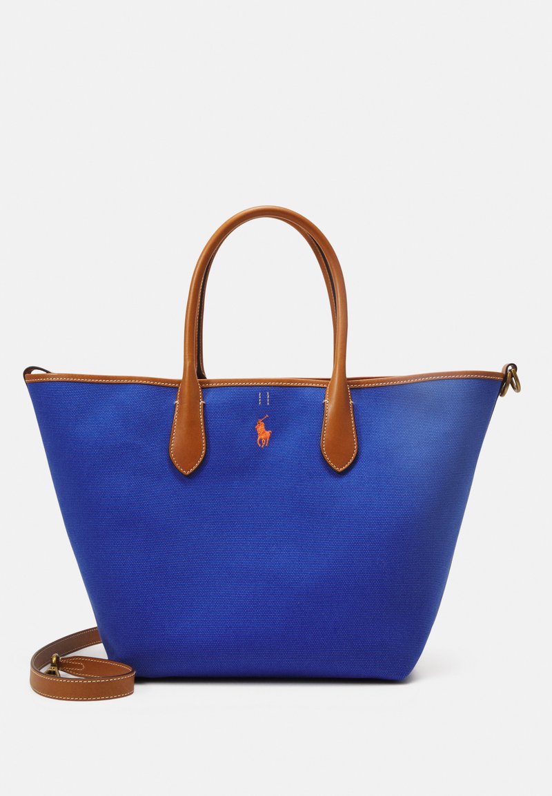 Polo Ralph Lauren TOTE MEDIUM Cabas blue/orange/bleu ZALANDO.FR
