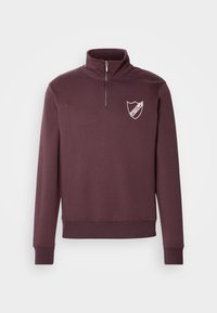SHIELD HALF ZIP - Sweatshirt - dark burgundy