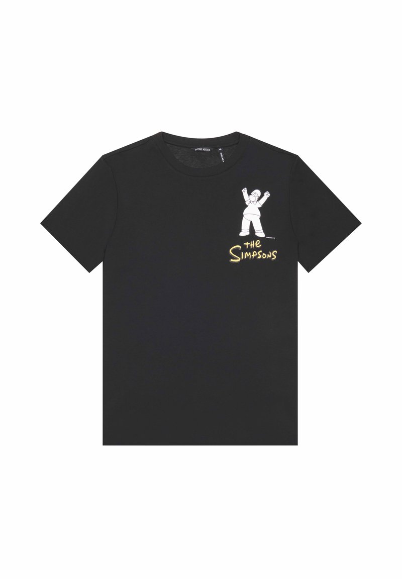 Antony Morato HOMER SIMPSON REGULAR FIT IN WITH MATT INJECTION - Camiseta estampada - black