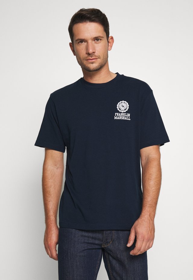 T-shirt con stampa - navy