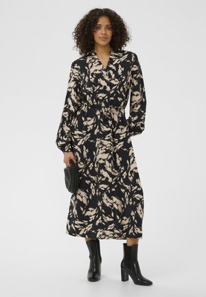 Robe chemise - black gray graphic