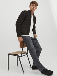Jack & Jones JJICLARK JJEVAN - Jeans a sigaretta - black denim