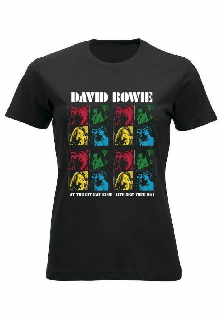 rockshirts DAVID BOWIE NEW YORK KIT KAT CLUB Print T-shirt