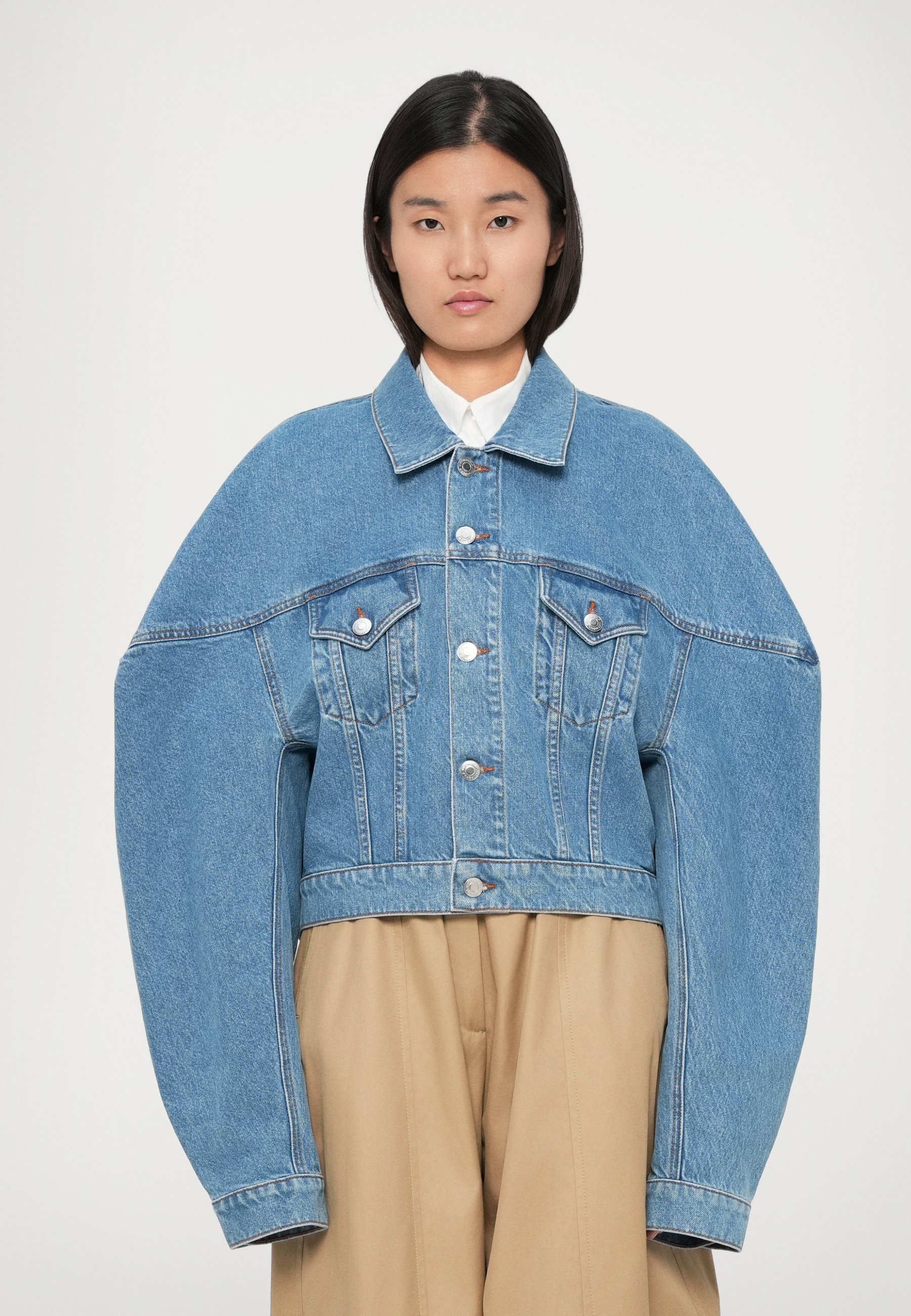 Viktor&Rolf COUTURE SQUARE SHOULDER JACKET - Denim jacket - light