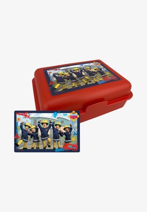 Fireman Sam TEAM BUTTERBROTDOSE MIT TR - Lunch box - rot