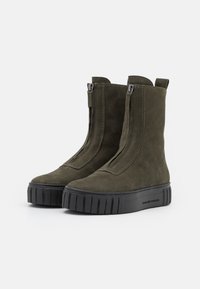 Kennel + Schmenger Botines con plataforma - dark green