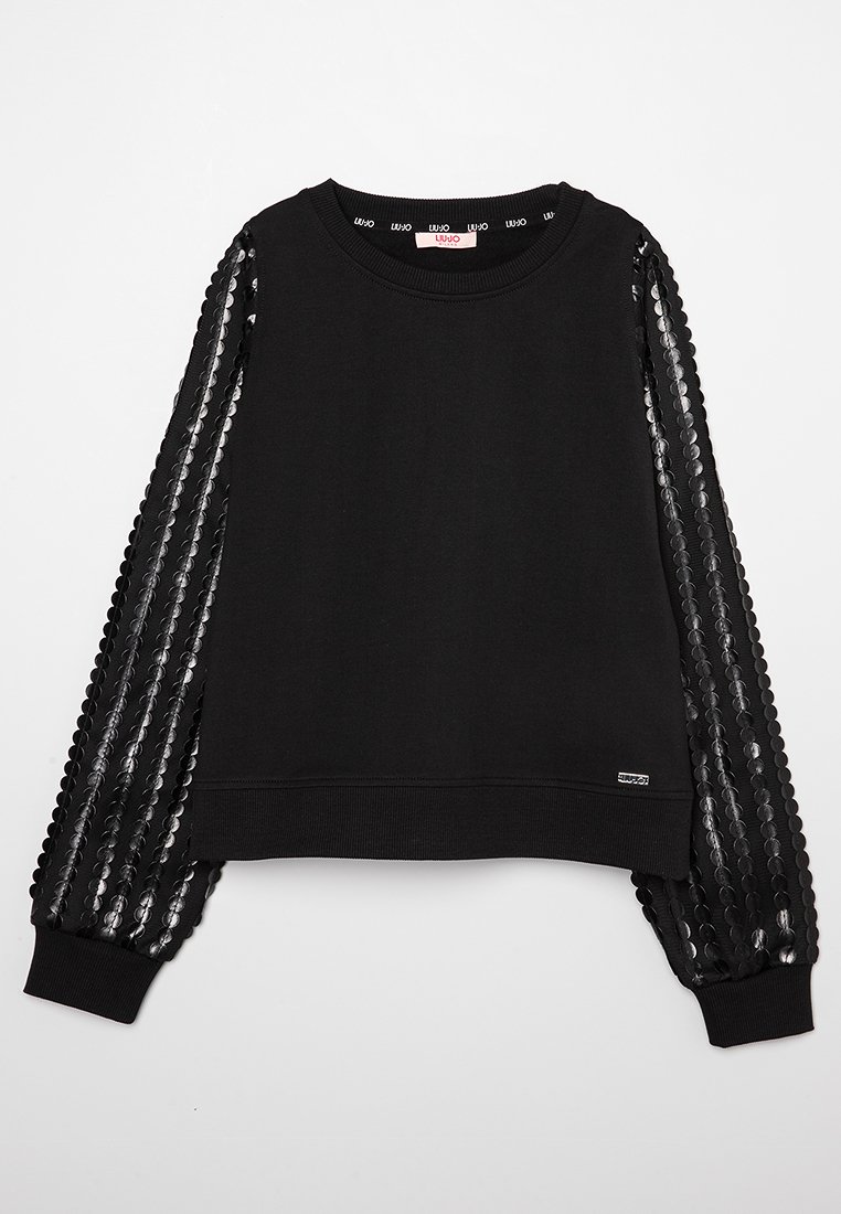 LIU JO Sweater gemêleerd zwart LIU JO Sweater gemêleerd zwart