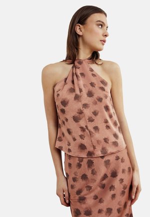 Bluse - cosette rust print