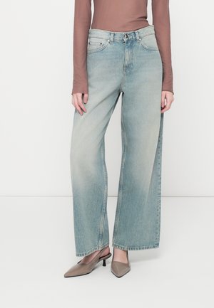 OLIVIA PANT - Wide leg - blue - crystal wash