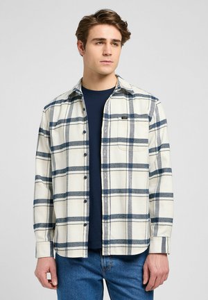 Lee LONG SLEEVE MERCANTILE - Shirt - vintage ecru jaspe plaid
