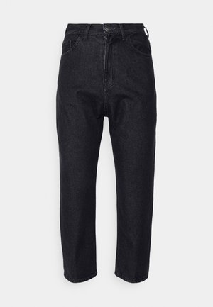 Kaotiko CROPPED UNISEX - Ravne kavbojke - denim black