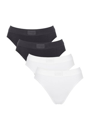 SLIPS 4ER PACK - DOUBLE COMFORT TAI - Trusser - weiß schwarz