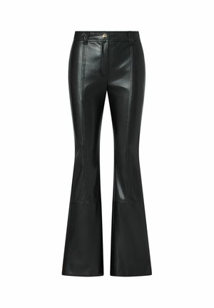 LIU JO, LIU JO COATED FABRIC TROUSERS - Pantalon classique - black