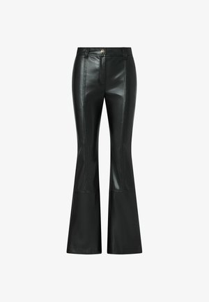 LIU JO, LIU JO COATED FABRIC TROUSERS - Pantalon classique - black