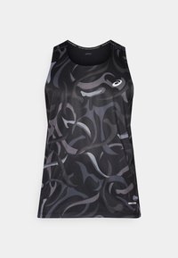 ROAD ALL OVER PRINT SINGLET - Toppi - performance black