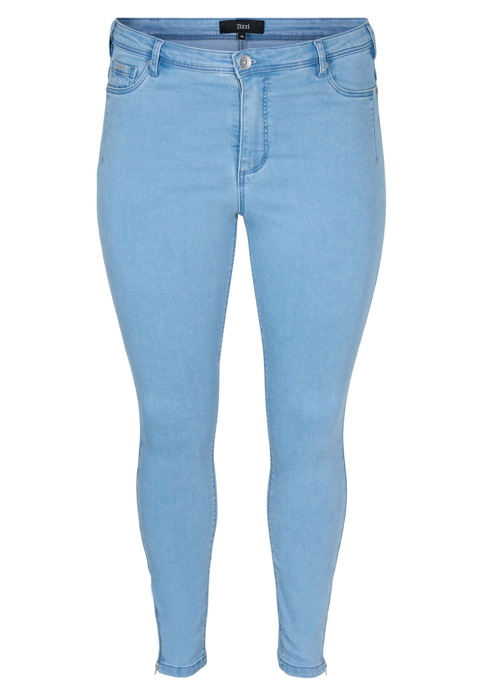 Zizzi CROPPED AMY WITH A ZIP - Jeans 
