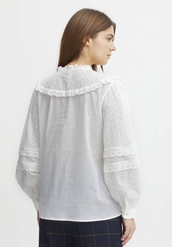 PZOLIVIA - Button-down blouse - blanc de blanc2