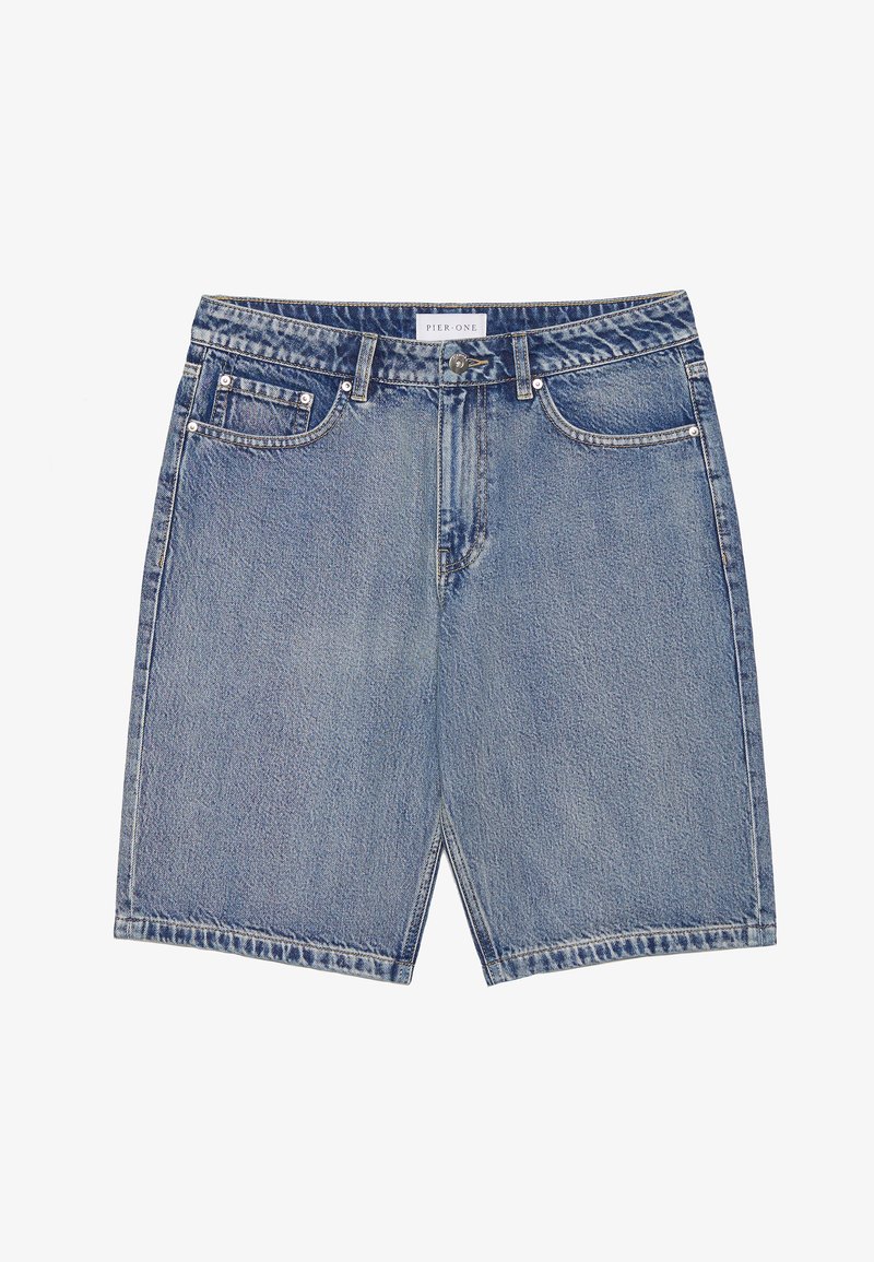 Pier One Jeansshort donkerblauw denim