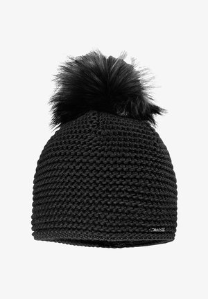 FLORA BEE FAKE FUR POMPON MADE IN EUROPE - Beanie - black