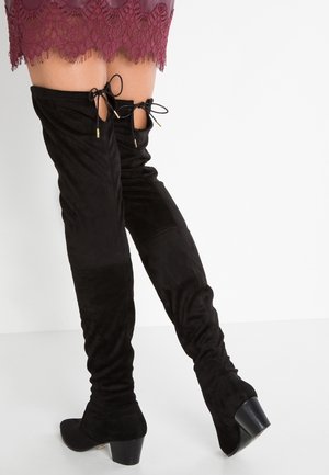 Overknee laarzen - black