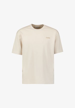NO EXCESS, SHORT-SLEEVE CREWNECK T-SHIRT WITH BACK PRINT - Print T-shirt - stone