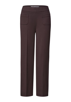 Street One, HIGH WAIST STRAIGHT LEG HOSE IM CASUAL FIT - Pantalon de survêtement - ruby vine