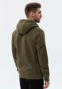 Ombre Felpa con zip - olive