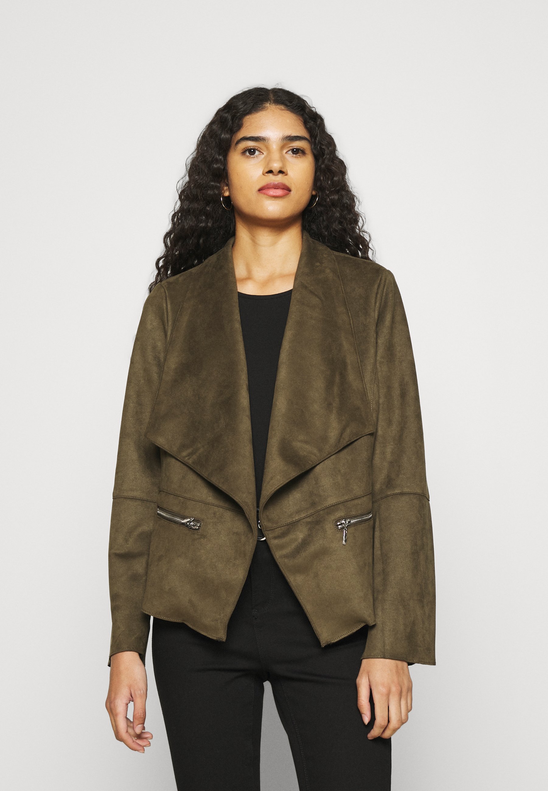 khaki waterfall jacket