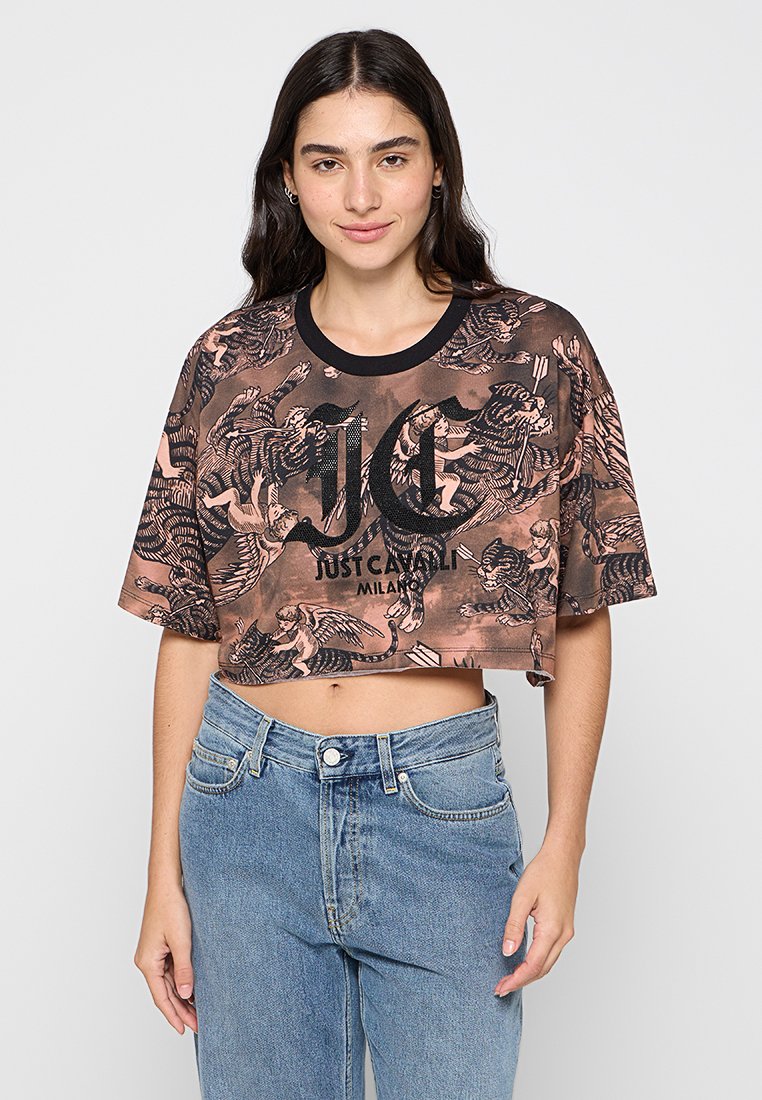 Just Cavalli T-shirt print bruin