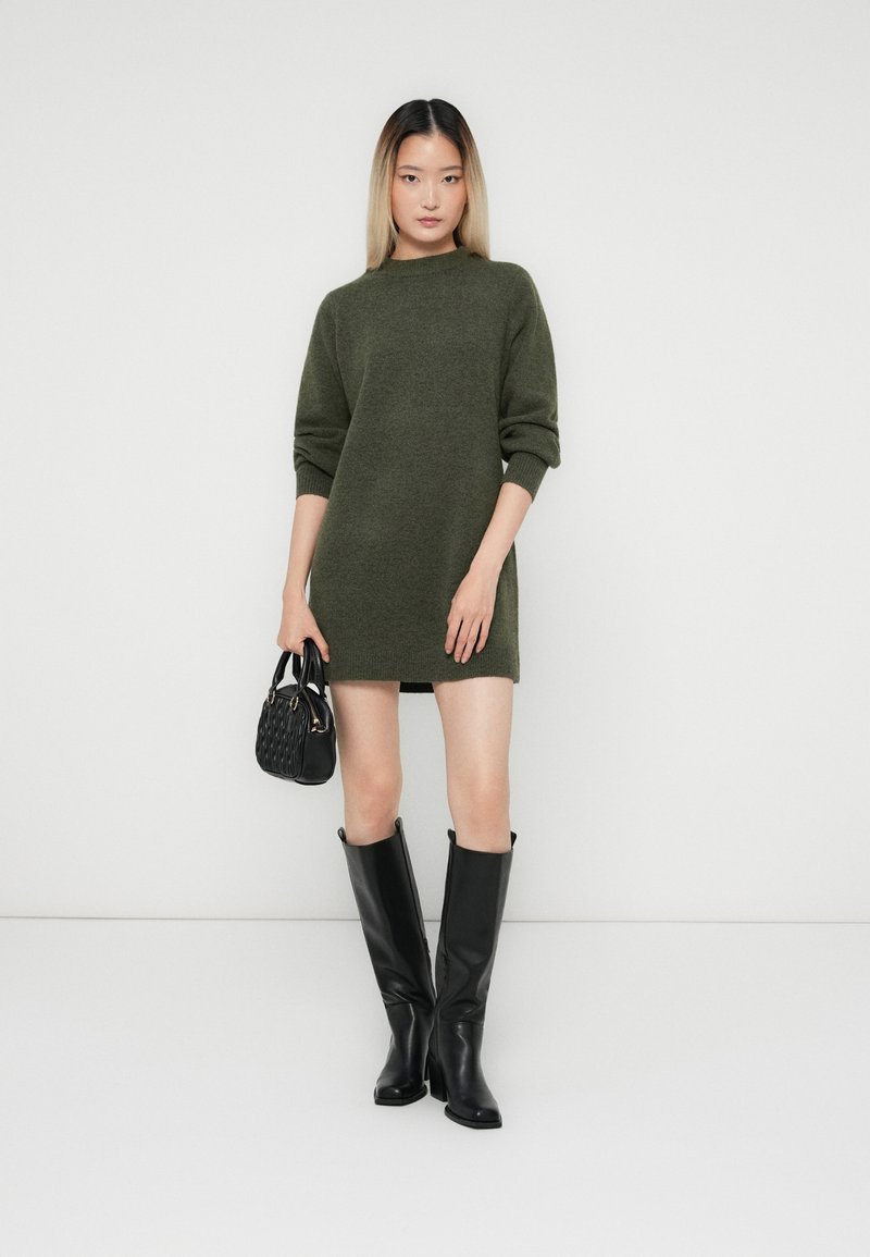 Vero Moda VMBESTI - Jumper dress - grape leaf/mottled dark green -  Zalando.ie