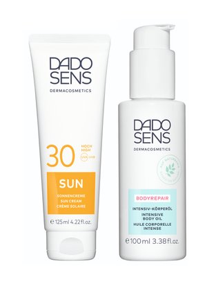 DADO SENS BODYREPAIR INTENSIV KÖRPERÖL & SONNENCREME SPF 30 SUN & SPEZIALPFLEGE - Feuchtigkeitspflege - transparent weiß