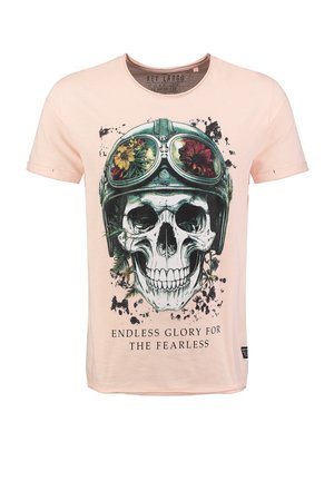 FEARLESS ROUND - T-shirt print - salmon