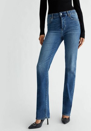 HIGH WAISTED - Vaqueros slim fit - blue