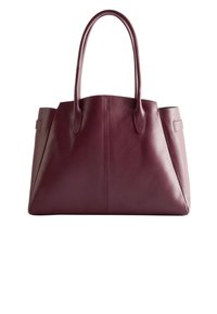 Unselected, dark burgundy