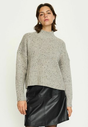 NEMO HIGH NECK  - Pullover - medium grey melange