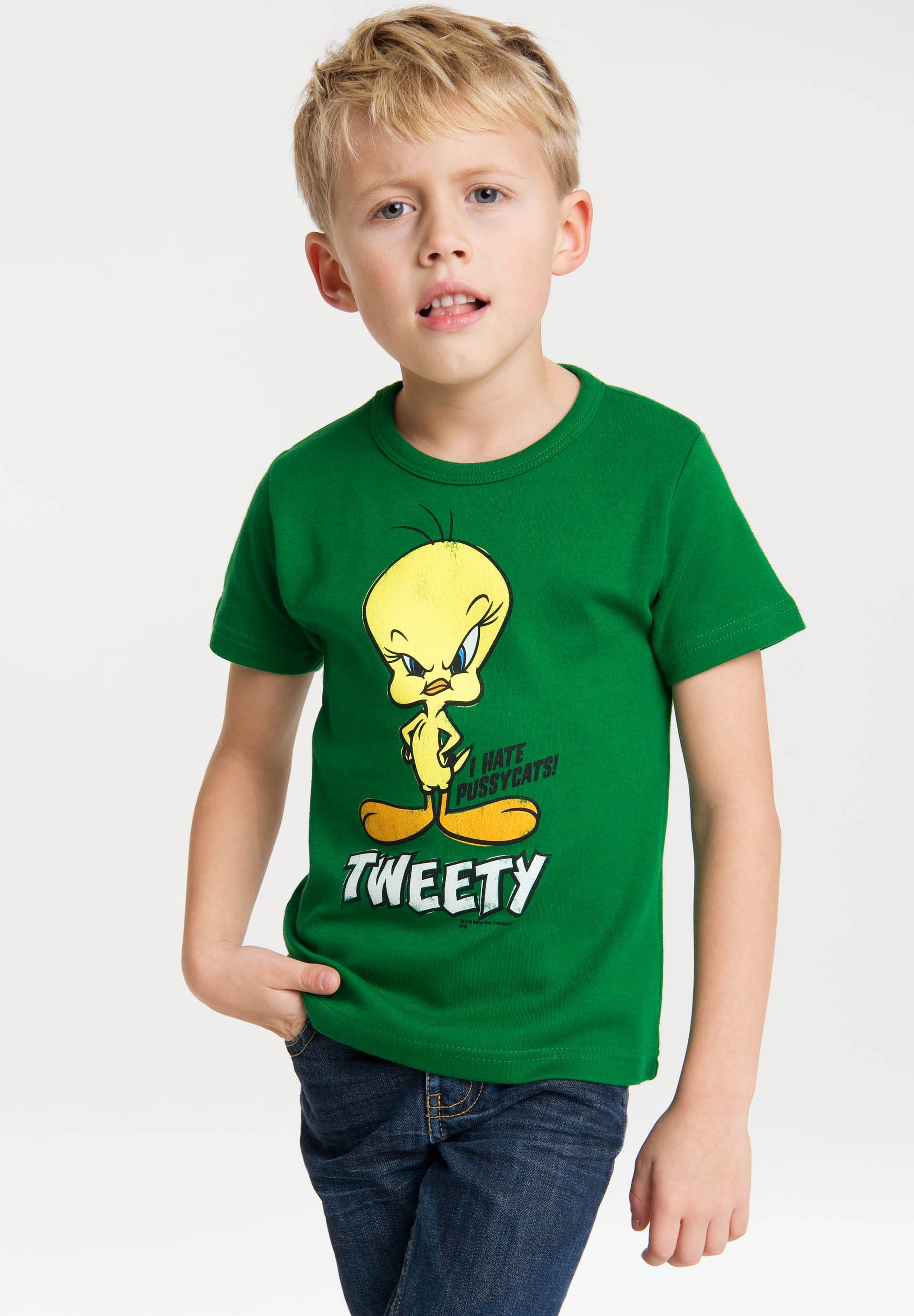 LOGOSHIRT LOONEY TUNES-TWEETY - T-shirt con stampa - green/verde - Zalando .it