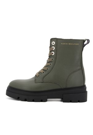 Stivaletti stringati - verde