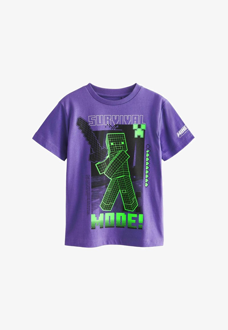 Next MINECRAFT LICENSED - T-shirts print - purple/lilla - Zalando.dk