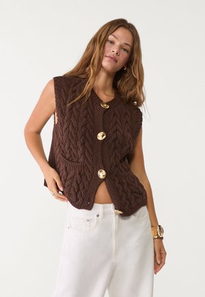 Stradivarius Waistcoat - brown