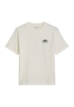Marc O'Polo, MARC O'POLO T-SHIRT LOOSE MIT MARITINEM RÜCKENPRINT   - T-shirt print - silky white