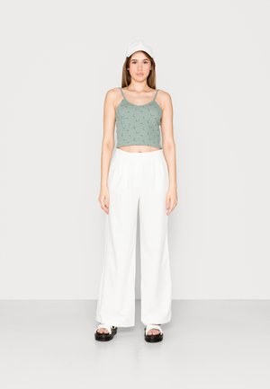 JDYSOFIA CROP 2 PACK - Top - chinois green/chateau grey solid