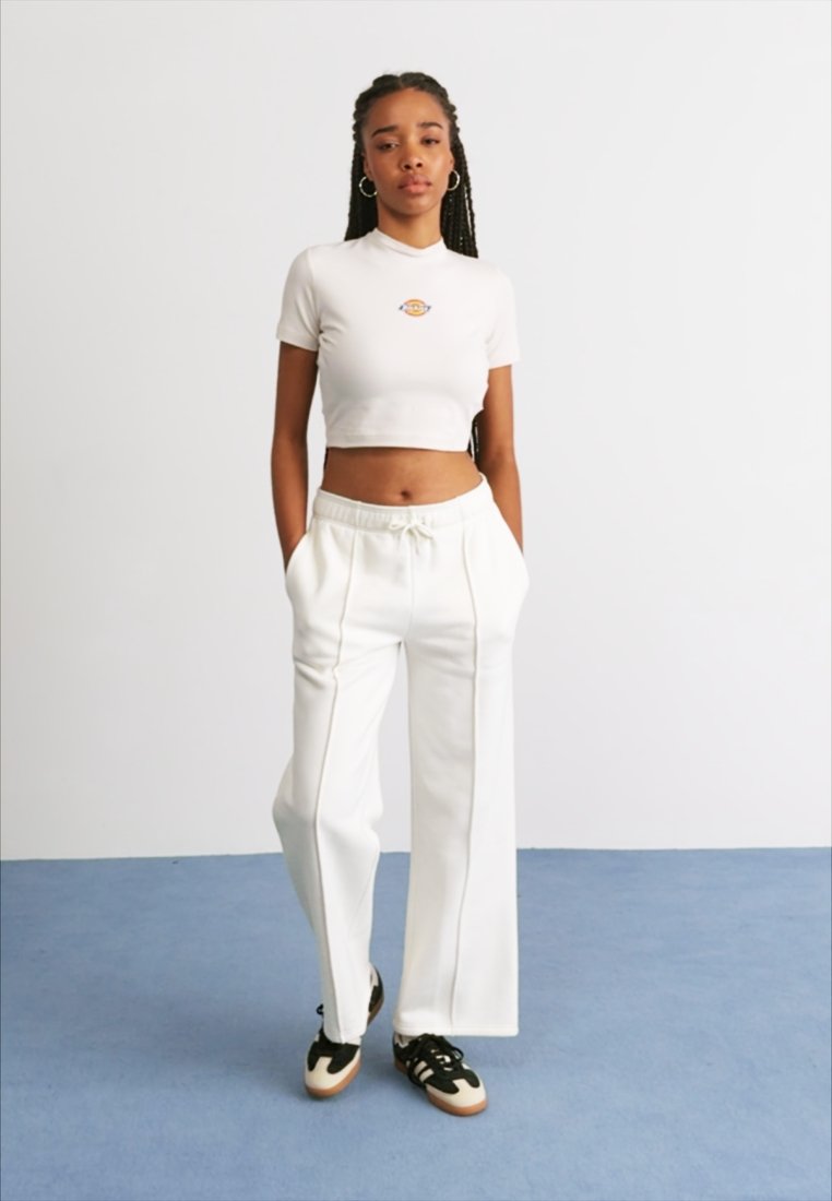 Dickies MAPLETON STRAIGHT - Tracksuit bottoms - ecru/off-white