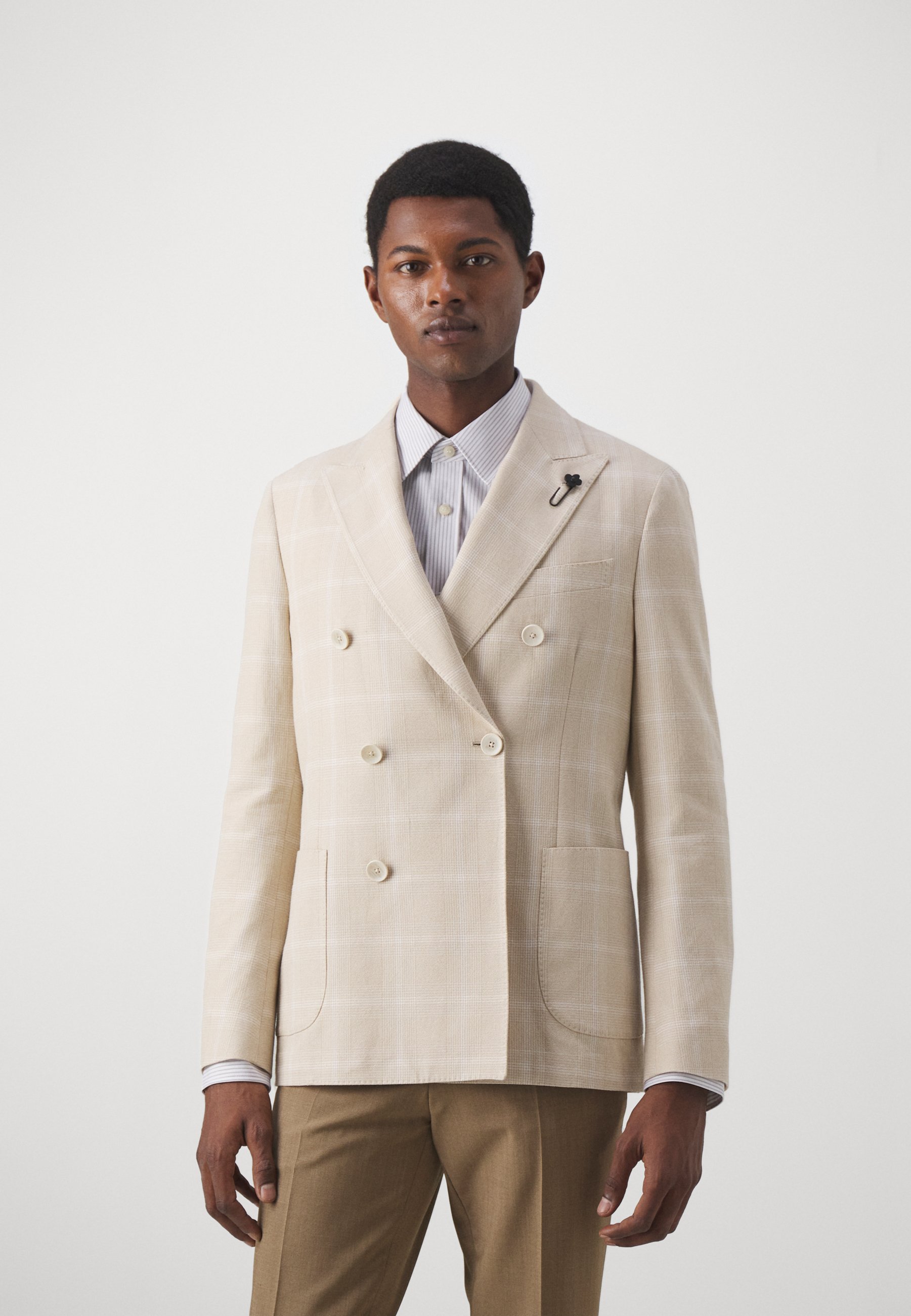 LARDINI GIACCA UOMO SPECIAL LINE DROP - Sakko - light orange 