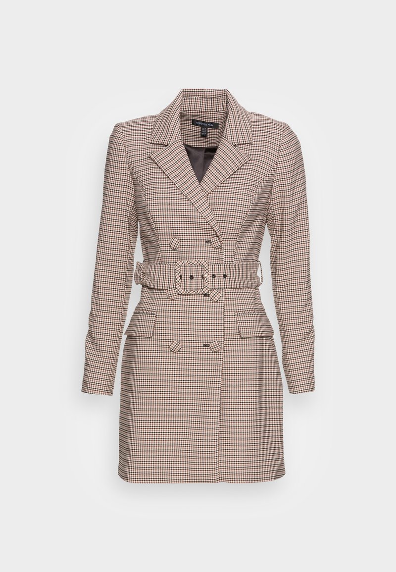 Damen Parkas | Forever New AVERY CHECK DRESS Trenchcoat dark base/braun - DH15367 Damen Parkas | Forever New AVERY CHECK DRESS Trenchcoat dark base/braun - DH15367